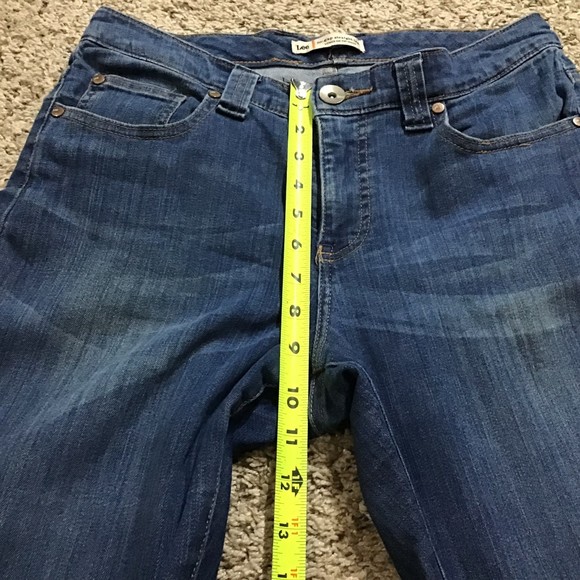 Lee Women's Jeans Size 6 Medium Straight Leg Back Pocket Flaps - Picture 4 of 13